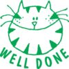 Blade Rubber Teacher Self inking "Well Done" reward stamp BR009CM