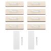 Blank for Engraving 10pcs Name Badge with Clips and Pins Wooden