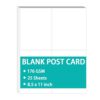 Blank Postcard Paper - 65lb White Printable Postcards, Letter Size, 8.5 x 11 inch, 25 Sheets / 100 Postcards- Perforated 4 per Sheet - for Inkjet/Laser Printers, (4-1/4" x 5-1/2" Each Card After Perf)