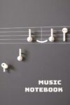 Blank Sheet Music Notebook for Composition, Songwriting: 100 pages, 8 Staves Per Page | Manuscript Paper for Guitar, Piano | Staff Paper for Students and Beginners