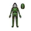 Blaward Boys Girls Halloween Skeleton Costume Jumpsuit, Green, 4-5T