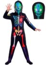 Blaward Boys Girls Halloween Skeleton Costume Jumpsuit, Multicolor, 6-7Y