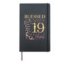 Blessed By God For 19 Years Old 19th Birthday Party B-day Hardcover Journal, Black