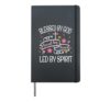 Blessed By God Loved By Jesus Flower Religious Bible Verse Hardcover Journal, Black