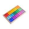 blloocod Shamiina 30 Piece Rainbow Acrylic Block Set