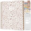 bloom daily planners 2027 Planner for Women (8.5" x 11") - Weekly & Monthly Calendar Year (January to December) Softcover Agenda Book Organizer with Stickers & Stencil - Tan Leopard