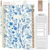 bloom daily planners 2027 Planner (January - December 2027) - Weekly & Monthly Softcover Planner for Women - Calendar Year Inspirational Agenda Book with Stickers - 5.5" x 8.25" - Blue & White Floral