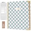 bloom daily planners HARDCOVER Planner 2027 (8.5" x 11") January - December 2027 Calendar Year - Task Goal Planner for Women - Monthly & Weekly Inspirational Agenda Book - Checkered, Teal