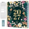 bloom daily planners HARDCOVER Planner 2027 (8.5" x 11") January - December 2027 Calendar Year - Task Goal Planner for Women - Monthly & Weekly Inspirational Agenda Book with Stencil - Blooming Wildly