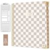 bloom daily planners HARDCOVER Planner 2027 (8.5" x 11") January - December 2027 Calendar Year - Task Goal Planner for Women - Monthly & Weekly Inspirational Agenda Book - Checkered, Café