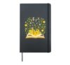 Blooming Letters Story Garden Hardcover Journal, Black