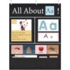 Blosssound 34 x 27 All About Letter Pocket Chart 103 ABC Flash Cards, Black