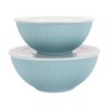 Blue 4-Piece Recycled Plastic Serve Bowl Set