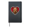 Blue and Tan Australian Terrier Heart Hardcover Journal, Black