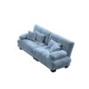 Blue Chenille Cloud Sofa 2-Seater, 94.4in Wide