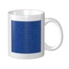 Blue Knit Texture Ceramic Cup, Elegant Coffee Mug Tee Drinkware Water Cup For Home Office 11oz