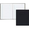 Blueline Business Notebook, Index Sheet, Self-Adhesive Tabs, 192 Pages, 9.25" x 7.25", Black (A9.82)