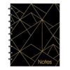 Blueline MiracleBind Notebook, Gold Collection, Black, Small, 9 1/4 x 7 1/4 inches (AF3000.02)