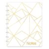 Blueline MiracleBind Notebook, Gold Collection, White, Large, 11 x 9 1/16 inches (AF3100.01)