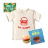 BlueMilk Chunky Deli Toddler Kids Apparel & Burger Toy Bundle BBQ Slider 3T