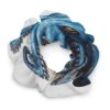 Blue Octopus Chiffon Scrunchies for Women