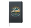 BLUE RIDGE MOUNTAINS EST 1797 Asheville North Carolina Tour Hardcover Journal, Black