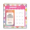 Blue Sky 2027 Monthly Desk Calendar with Easel Stand, 6.06" x 6.38", Capri