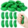 Blueweenly 48 Pcs Stress Ball Bulk Funny Cucumber Squeeze Balls 3.45" PU Expression Stress Mini Emotional Squeezable Relief Gifts for Adult Employee Office Inspirational Party Stuffing Bag