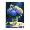 Blue White Hydrangeas 500 Piece Jigsaw Puzzle for Adults Family Wall Art Game Gifts