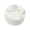 BLULILY Tabletop Necklace Organizer Box with White Glazed Body