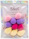 Blush Makeup Sponge Set, 10 Pieces Multicolor, Drop Sponges