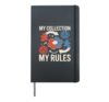 Board Game Collector Role Playing Dice Tabletop Gaming Hardcover Journal, Black