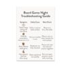 Board Game Night Troubleshooting Guide Poster, Game Room Decor, 13x19 Inches, Portrait, Unframed
