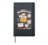 Board of Oversharing Ethics Sarcastic Mental Health Women Hardcover Journal, Black