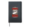Boards Bags Booze - Cornhole Hardcover Journal, Black