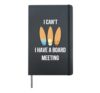 Board Surf Meeting Surfer and Swimmer Hardcover Journal, Black