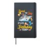 Board The Ship It's My 3rd Birthday Trip Cruise Party Hardcover Journal, Black