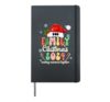 Bob Family Christmas 2024 Santa Hat Xmas Lights Matching Hardcover Journal, Black