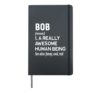 Bob Name - Funny Name Definition - First Name Dictionary Hardcover Journal, Black