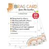 Boho Brag Card from Teacher Note to Parents, Preschool, Elementary Classroom Supplies,Incentive Cards Teacher Must Haves