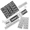 Boho Classroom Flip Calendar Cards Set 2025-2029 with Stand