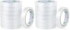 BOMEI PACK 8Rolls Clear Tape Refills for Dispenser, Transparent Gift Wrap Tape 3inch Core for Home, Office, 3/4inch x 60yds (Pack of 2)