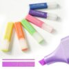 BONACE Glitter Highlighters, 6 Assorted Colors Quick-Dry Chisel Tip
