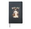 Boo-Jee Bougie Halloween Ghost Spooky Season Trick or Treat Hardcover Journal, Black