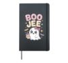 Boo Jee Coquette Leopard Boujee Halloween Ghost Hardcover Journal, Black