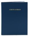 BookFactory Scientific Lab Notebook, Blue, Hardbound, 96 Pages