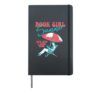 Book Girl Summer Reading Beach Vacation Women Girls Kids Hardcover Journal, Black