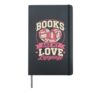 Book Lover Librarian Reading Library Hardcover Journal, Black