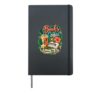 Book Lover Tropical Reading Coffee Floral Summer Bookworm Hardcover Journal, Black