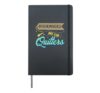 Bookmarks are for quitters design for bookworms reading Hardcover Journal, Black